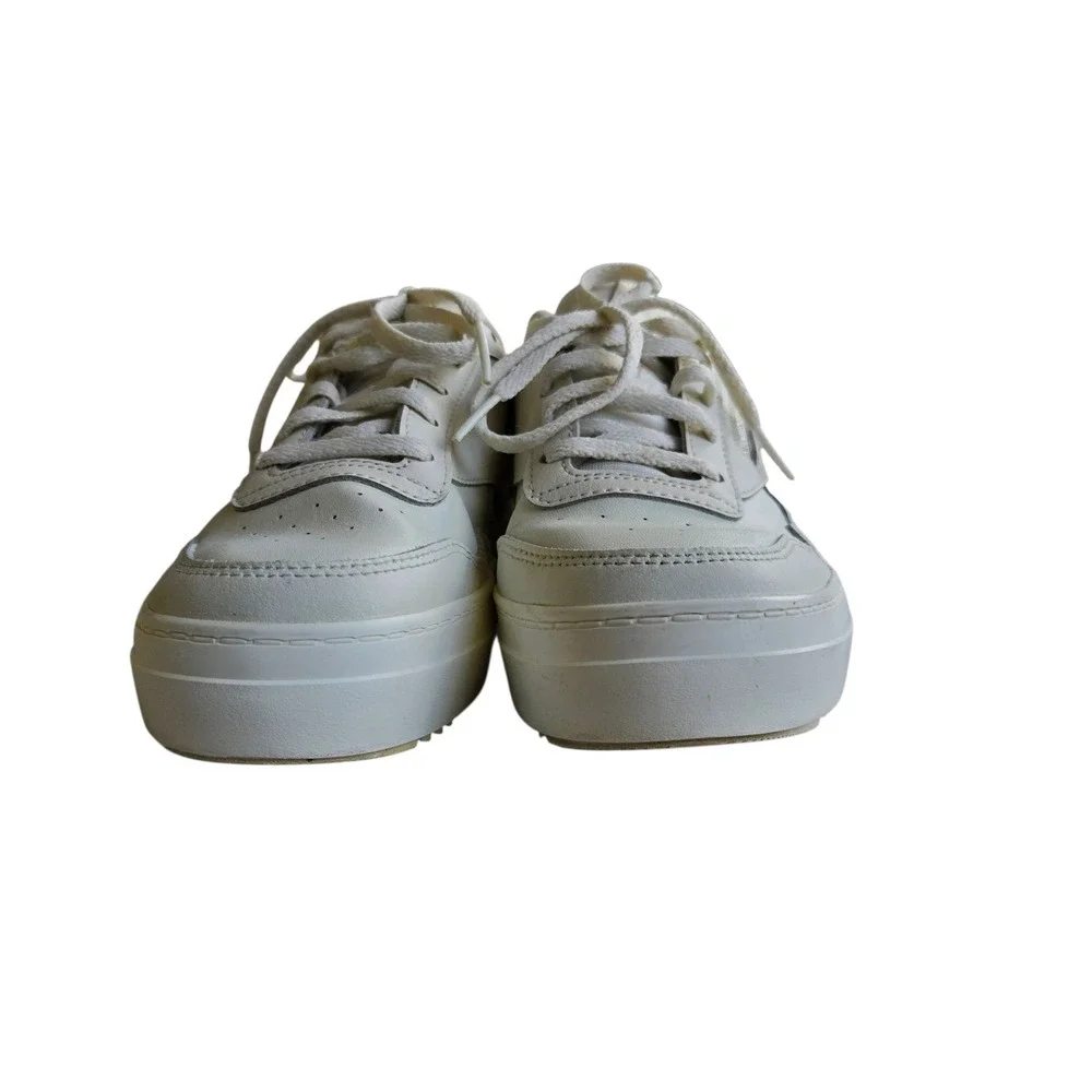 Reebok Club‎ C Double Womens White Leopard Platform Sneakers H02786 Size 7.5